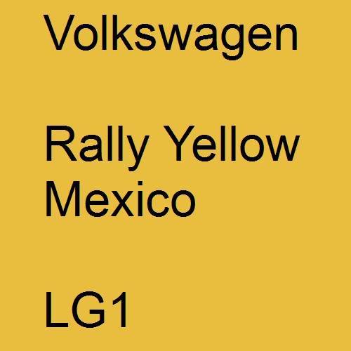 Volkswagen, Rally Yellow Mexico, LG1.